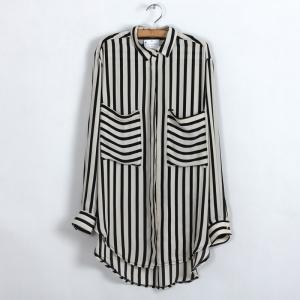 womens black and white stripe shirt