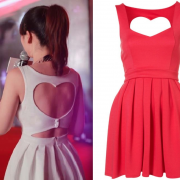 Sexy Cut Out Back Heart Dress (2 Colors)