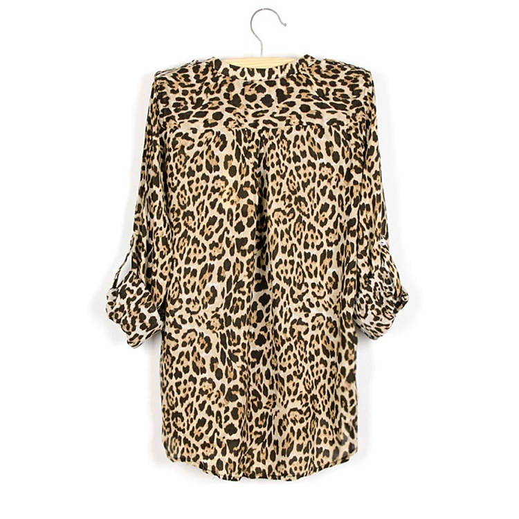 Leopard Chiffon Shirt on Luulla