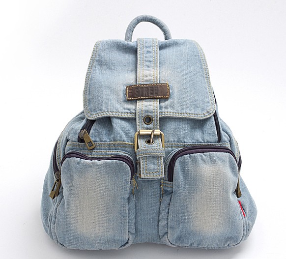 denim backpack