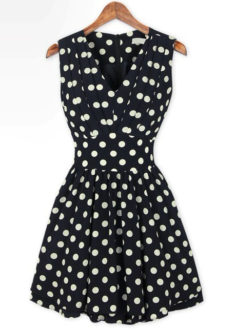 polka dot gown designs