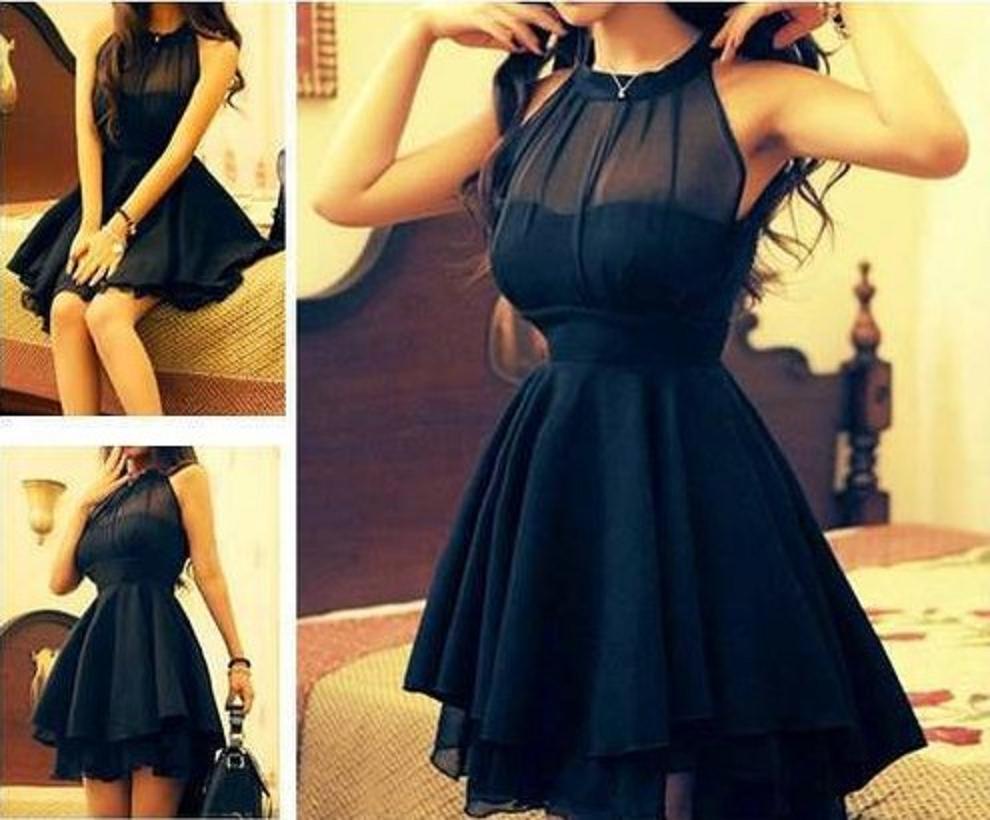mesh top skater dress