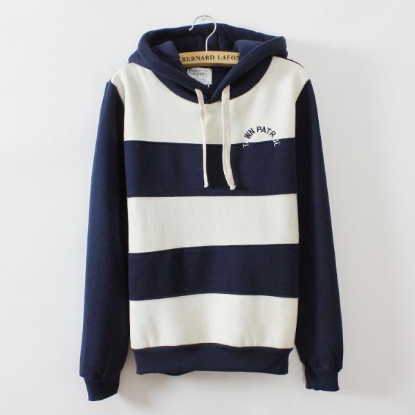 Stripes With Thick Fleece ..