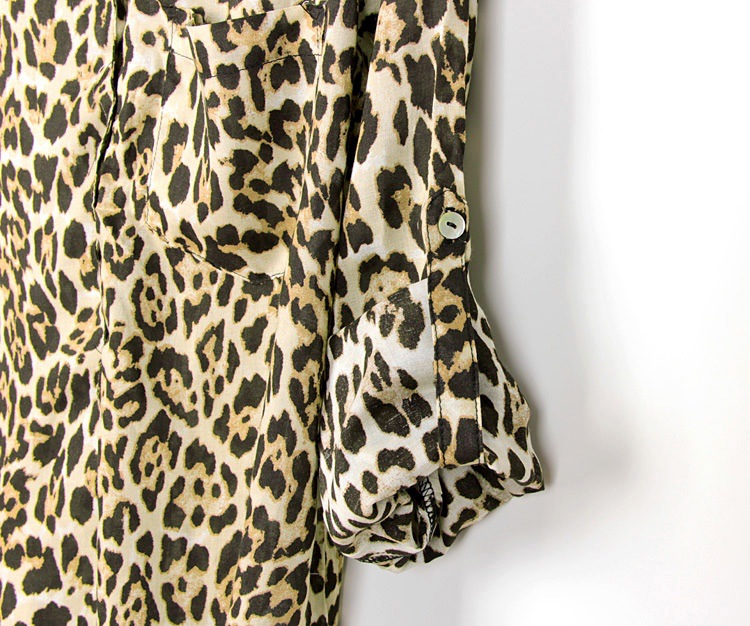 Leopard Chiffon Shirt on Luulla